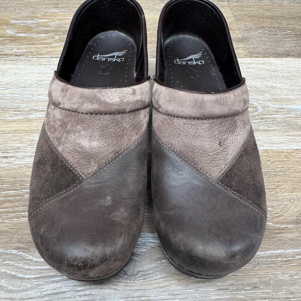 Dansko Patchwork Professional Brown Leather Clog … - image 2